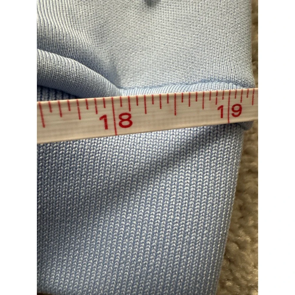 Palm Angels Track Jacket Mens L Light Blue Excellent Side Stripe Zip Up
